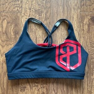 Born Primitive Navy Blue and Red Sports Bra Size Small